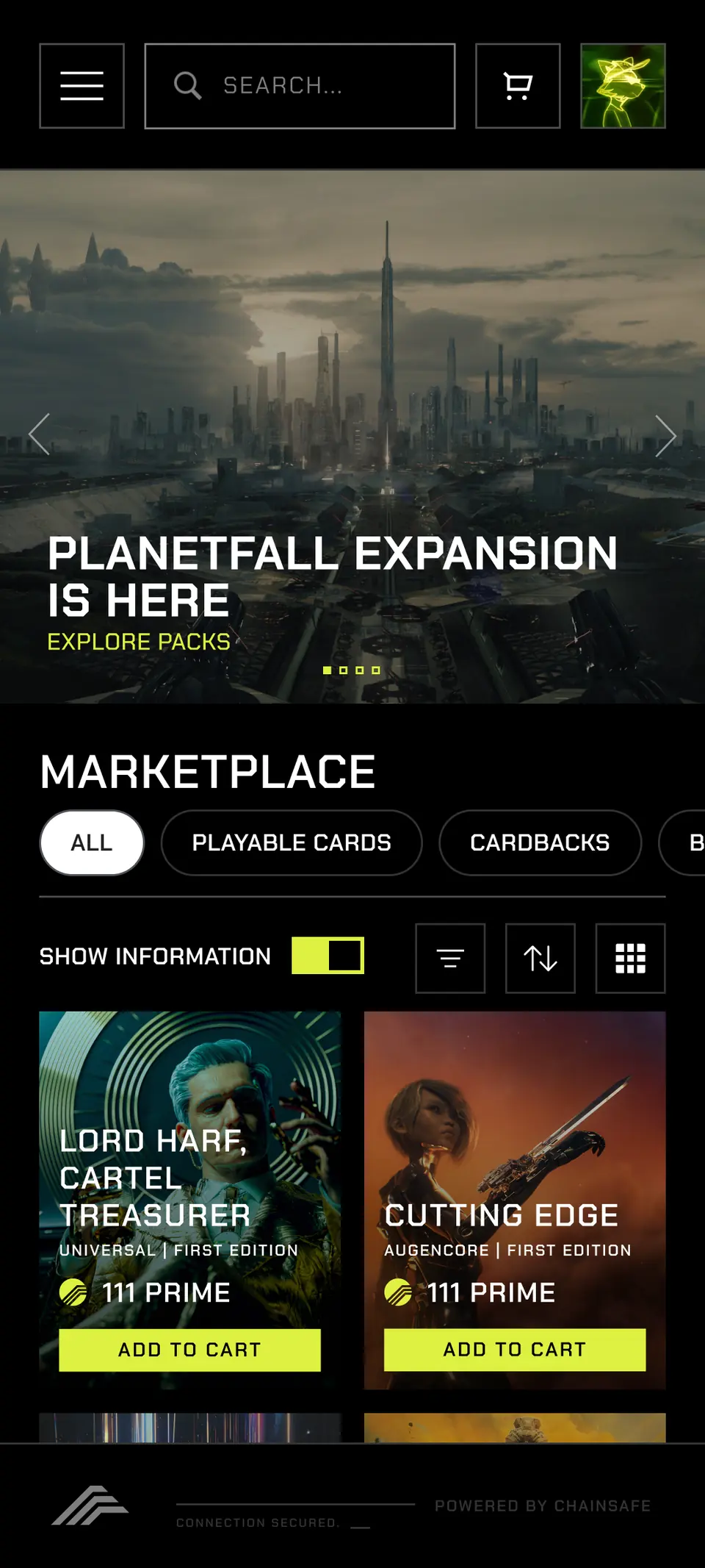 Marketplace — Mobile