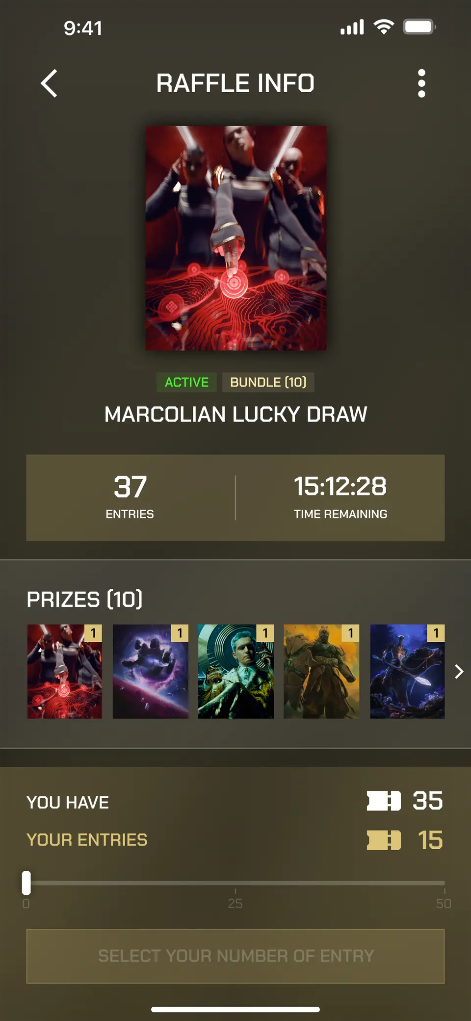 Raffles — Product UI