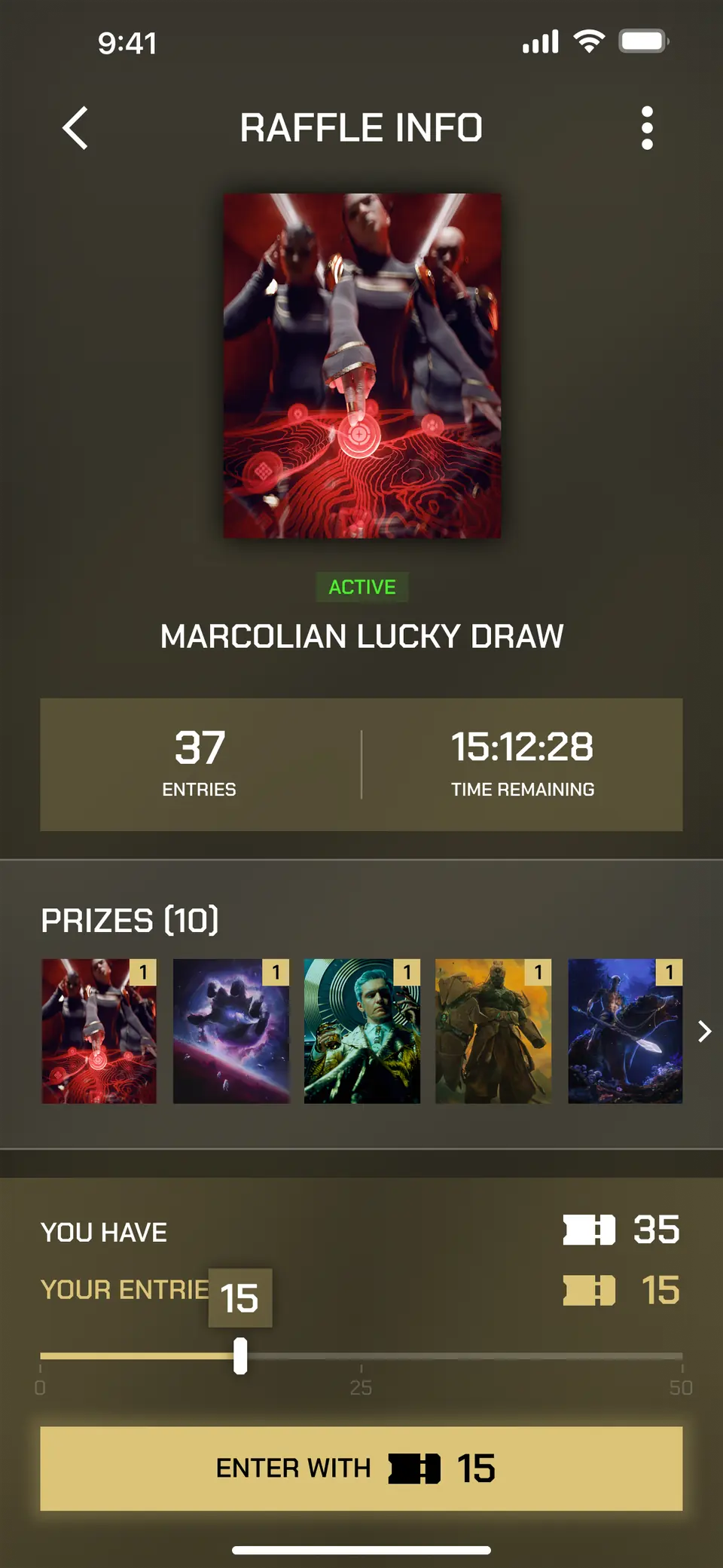 Raffles — Product UI