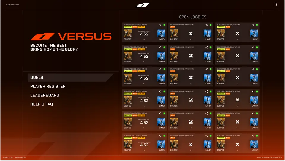Versus — Tournament UI
